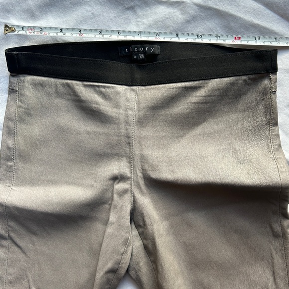 Theory - Ima Maximus lambskin leather pants / size 4 / Gray - Picture 12 of 15